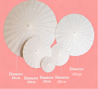 Nouvel Arrivage 2026 – Parapluie en Papier Moderne Qiuhe Personnalisable avec Logo, Accessoire de Danse Artisanat en Bambou DIY, Parasol Blanc pour Mariage et Fêtes – Vente Chaude