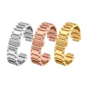 Correa de reloj de acero inoxidable 316 precisa, correa de pulsera, fabricante de piezas de reloj OEM ODM, 16mm, 18mm, 20mm, tamaños, Correa personalizada - Product Image 3