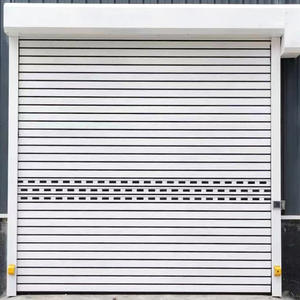 Porte de garage sectionnelle moderne en acier inoxydable sur mesure <span class=keywords><strong>RENPU</strong></span> pour extérieur avec solution globale et surface finie - Product Image 2