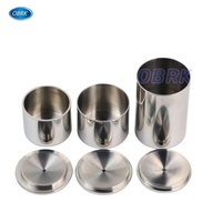 Copa de Gravedad Específica de Acero Inoxidable 304 de 37 ml/50 ml/100 ml para Pruebas de Líquidos Químicos o Medición de Peso