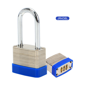 Yuefeng Combination Padlock JR438L Three Wheel Long Shackle Industrial Anti-theft <b>Lock</b> Home Use - Product Image 1