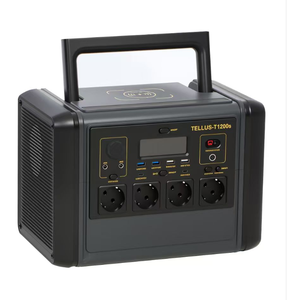 Station d'alimentation solaire portable 1200W avec contrôleur MPPT, port et fonction lampe torche pour stockage d'énergie extérieur 1200W - Product Image 1