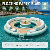 Plateforme flottante gonflable pour quai de bateau, quai de jet ski et loisirs aquatiques pour le plaisir aquatique en plein air
