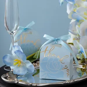 Boîte cadeau en papier multifonctionnelle pour remercier les invités, pour anniversaire, mariage, célébration, emballage pour les fournisseurs <span class=keywords><strong>de</strong></span> cadeaux <span class=keywords><strong>de</strong></span> fête - Product Image 1