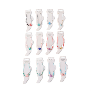 Tobillera de cuentas de cerámica con forma de estrella de mar, colorida, joyería de moda para mujer, 2 por color - Product Image 1