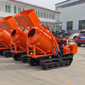 Mini Bétonnière sur Chenilles 1100L Portable avec <span class=keywords><strong>Pelle</strong></span> Autochargeuse pour Petits Chantiers de Construction - Product Image 6