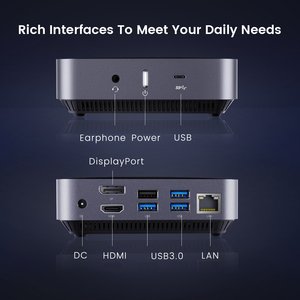 Qunshi Nhà Máy Giá New AMD 7 Mini Pc AM02 Win10 Pro/Linux/Ubuntu Máy Tính Để Bàn Chơi Game Pc 4K HD VGA Win10 Intel Quad Core CPU 8279U - Product Image 5