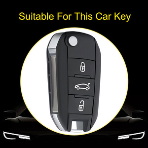 Innofit PUB1 Housse de protection pour clé de voiture Premium TPU pour <span class=keywords><strong>Peugeot</strong></span> 308 <span class=keywords><strong>2008</strong></span> 3008 408 3014008 Accessoires auto - Product Image 2
