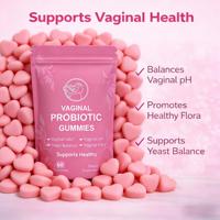 Fabricant OEM de suppléments nutritionnels personnalisés : 60 gommes probiotiques pour femmes, équilibre de la flore lactique, marque privée