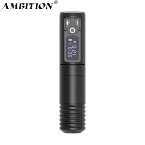 Ambition Thunder 2400mAh Moteur sans noyau japonais Cartouche rotative sans fil Machine à tatouer pour les artistes Art corporel