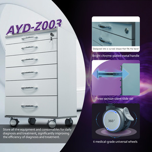 YAYIDA Dental Storage Cabinet 59x50x89cm Mobile Tool Cabinet With Silent Sliding <b>Track</b> For Clinic Use - Product Image 5