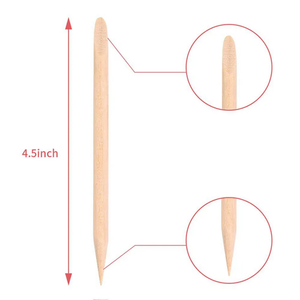 X bâtonnets à ongles en bois Orange, vente en gros, 100 pièces, multifonctionnel, poussoir à cuticules, manucure, pédicure, outil d'<span class=keywords><strong>art</strong></span> des ongles - Product Image 6