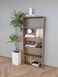 Étagère à livres blanche personnalisée, étagère en bois, bibliothèque murale avec échelle - Product Image 6