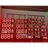 Panneau LED 10'' 8'' extérieur pour affichage des prix du carburant et du gaz - Affichage LED des prix de la station-service