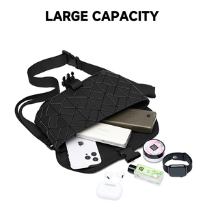 MOYYI Sac Bandoulière <span class=keywords><strong>Homme</strong></span> Horizontal Mode Urbaine PVC Sac Travers pour Hommes à Rabat - Product Image 5