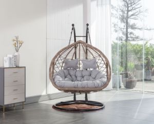 Rotin tissé meubles maison mode panier suspendu <span class=keywords><strong>style</strong></span> moderne tissé rotin suspendu <span class=keywords><strong>chaise</strong></span> berceau balançoire extérieure - Product Image 2