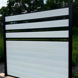 Painel Composto de Plástico e Madeira Oco Resistente a UV, Resistência ao Desbotamento, Conjunto Completo de Cerca de Jardim de Plástico - Product Image 2