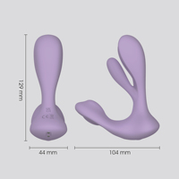 WINYI WK0052 SILIA Tragbarer Slip-Vibrator 360° Rotierend Flüssiges Silikon IPX7 Wasserdicht Fernbedienung Doppelstimulator Sexspielzeug