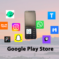 Smartphone US Mobile M5 Mendukung Verizon T-mobile AT&T Google Play 3+32GB Multi-bahasa Android 13 Layar Sentuh 4G Dual SIM MTK