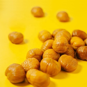 Châtaignes biologiques authentiques pépites d'or cerneaux de châtaignes biologiques décortiquées de châtaignes emballées - Product Image 1