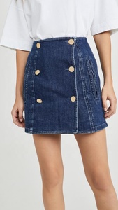 Botón de <span class=keywords><strong>chicas</strong></span> sexy <span class=keywords><strong>mini</strong></span> <span class=keywords><strong>falda</strong></span> de jean - Product Image 4