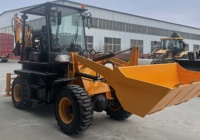Backhoe pemuat ekskavator depan pemuat ban jalan silinder unik daya panjang ekskavator pemuat Backhoe