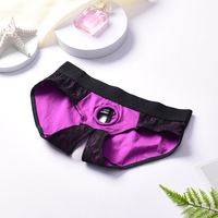Harnais violet à sangle, 6 tailles, entrejambe ouvert, pour personnes transgenres, grande taille, culotte FTM avec anneau en O, pour emballage STP