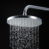 Pommeau de douche de salle de bain en laiton à débit élevé, à sortie unique, style linéaire simple, effet pluie, moderne coréen, accessoires de robinetterie