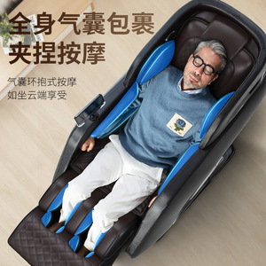 Fauteuil de massage de luxe Space Capsule Q8 avec 61 airbags, rail SL, gravité zéro, massage du cou, de la taille et du dos - Product Image 1