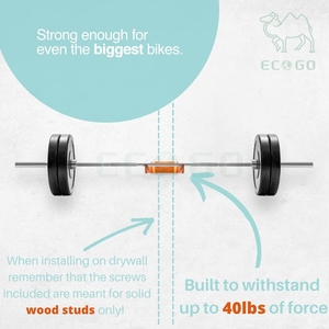 Support <span class=keywords><strong>mural</strong></span> <span class=keywords><strong>horizontal</strong></span> en bois pour <span class=keywords><strong>vélo</strong></span>, pour garage - Product Image 5