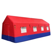 Tente d'urgence gonflable résistante au vent, en tissu Oxford imperméable, abri médical en cas de catastrophe