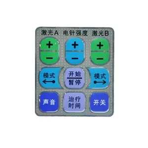 3M Adhesive Custom Die Cut Embossed Equipment Control Keypad Graphic Overlay Sticker Panel Lexan Label