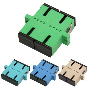 อะแดปเตอร์ไฟเบอร์ออปติก LC UPC แบบมีหน้าแปลน Simplex Duplex หน้าแปลนเต็ม SC FC พร้อมชัตเตอร์โลหะ OM3 ตัวต่อไฟเบอร์ - Product Image 5