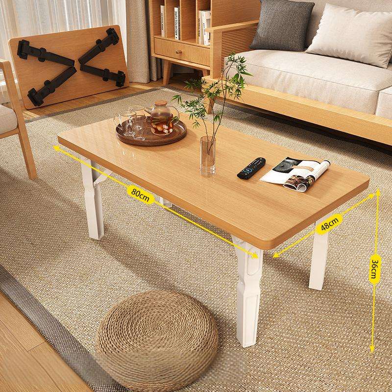 Dessus de table brun + pieds blancs