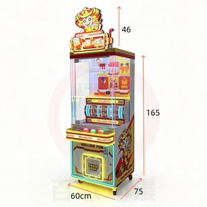 Máquina recreativa de premios con rueda giratoria de metal operada con monedas, máquina expendedora de peluches con garra, 1 año de garantía - Product Image 2