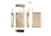 Vente flash - Mini batterie portable magnétique avec une grande capacité de 10000 mAh, charge rapide 22,5 W, impression de logo personnalisable