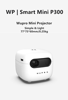 Aun — mini projecteur full hd 1080p, android, multilingue, P300, plusieurs langues disponibles