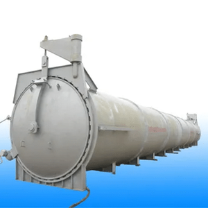 Système d'autoclave complet avec chariot et commande automatique pour processus de durcissement à la vapeur industrielle - Product Image 1