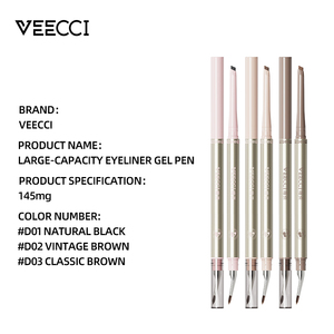 VEECCI/Weizi Lápiz Delineador de Ojos en Gel de Gran Capacidad, Resistente al Agua y a las Manchas, Delineador de Ojos de Doble Punta Angulado para Principiantes - Product Image 5