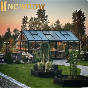 SAVOIR Personnalisé Quatre Saisons Sunshine Room Durable Aluminium <span class=keywords><strong>Solarium</strong></span> Solariums Maison Préfabriquée en Verre pour Villa Application - Product Image 6