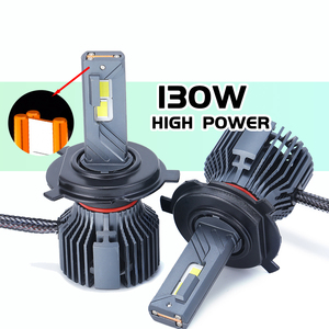 GPNE 130B INDIA DUBAI Sudáfrica gran oferta tres tubos de cobre de alta potencia 130 W/pcs LED faro de coche H4 H19 H11 faro - Product Image 5