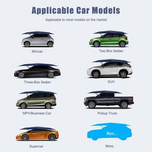 Sunny Kinte SK425 Waterproof Remote Control Fully-<b>Automatic</b> Oxford Cloth No Handle Car <b>Umbrella</b> Custom Logo Foldable Sunshade - Product Image 2