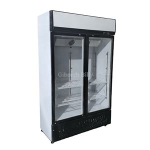 Vitrine réfrigérée verticale en verre trempé pour supermarché, équipement de réfrigération pour boissons - Product Image 4