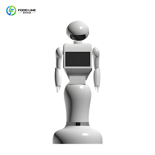 High Tech Appearance Multilingual Hotel Business Reception Robot Stable Performance Large Screen Intelligent Service Robot