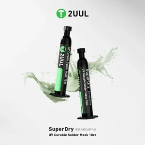 2UUL SC55 SuperDry UV curable 10CC PCB BGA placa <span class=keywords><strong>de</strong></span> circuito <span class=keywords><strong>soldadura</strong></span> aceite <span class=keywords><strong>estaño</strong></span> líquido <span class=keywords><strong>soldadura</strong></span> máscara pasta fundente crema PCB BGA circuito - Product Image 1
