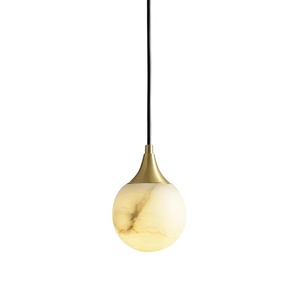 Modern Chinese Pendant <b>Light</b> Gold Marble Round LED E27 Home Decor <b>Chandelier</b> - Product Image 5