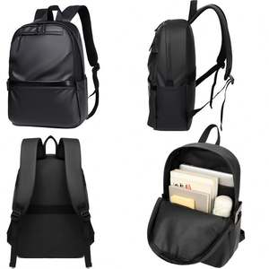 Custom Logo Nylon Material Waterproof Outdoor Casual Sport Simple Black Laptop <b>Backpack</b> - Product Image 3