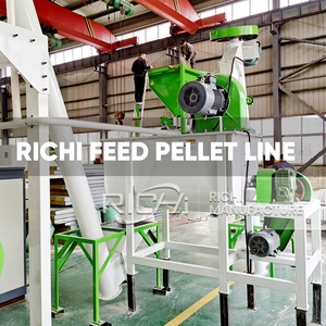 Linea di Produzione di Mangimi per Animali RICHI 2ton/h - Linea Completa per la Produzione di Mangimi per Pollame con Certificazioni CE/ISO9001/ATEX - Product Image 2