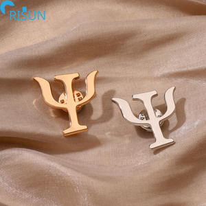 Épingles à revers personnalisées en émail 3D, psychologue, psychologie, PSY, Phych, Psi, symbole, badges, broches, épinglette en émail personnalisée - Product Image 3