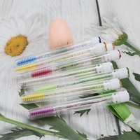 Brosse à sourcils réutilisable baguette brosse jetable baguettes cils paillettes brosse à cils tube sourcils mascara baguette extension de cils